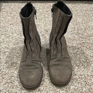 Elie Tahari Brown Zippered Ankle Boots